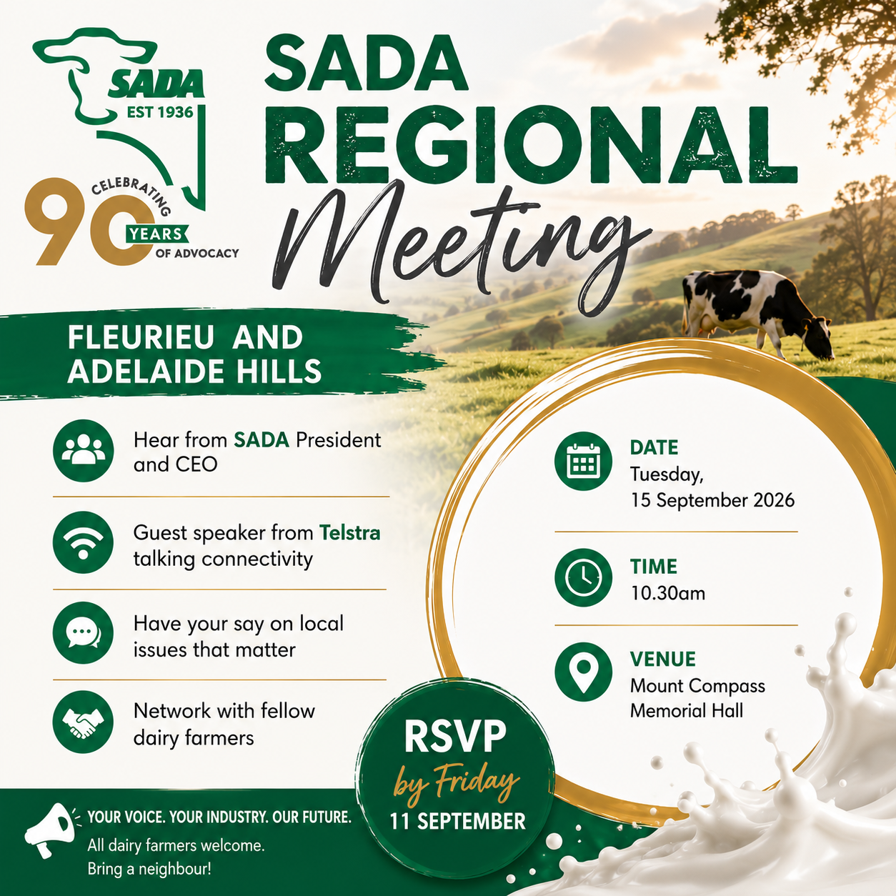 SADA REGIONAL MEETING – FLEURIEU & ADELAIDE HILLS 🐄